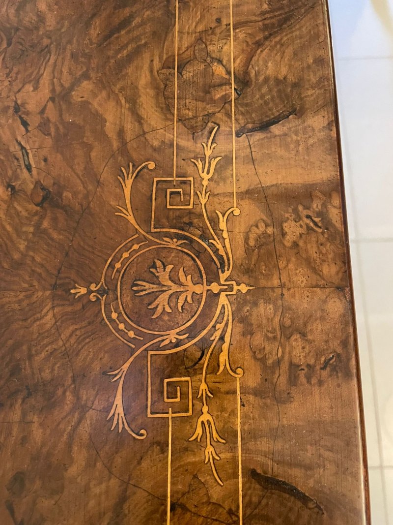 Outstanding Quality Antique Victorian Burr Walnut Canterbury Music Cabinet